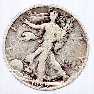 1929 S Walking Liberty Half  - 90% Silver - Excellent condition